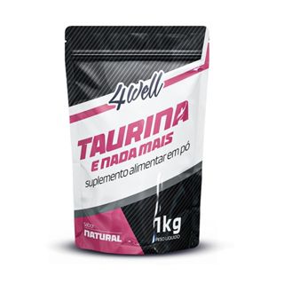 Taurina 1Kg 100% Pura Importada 4well Sabor Natural em Oferta na Shopee