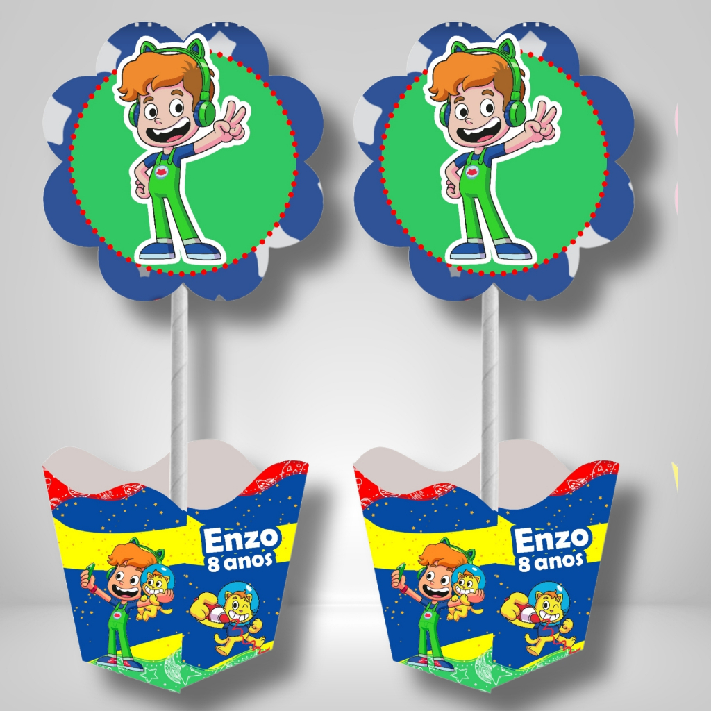 10 Centro de mesa, Cachepô, Arranjo de mesa personalizado gato galático em Oferta na Shopee