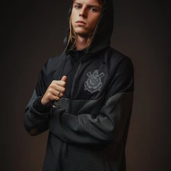 Jaqueta Corinthians Rajada Masculina Oficial