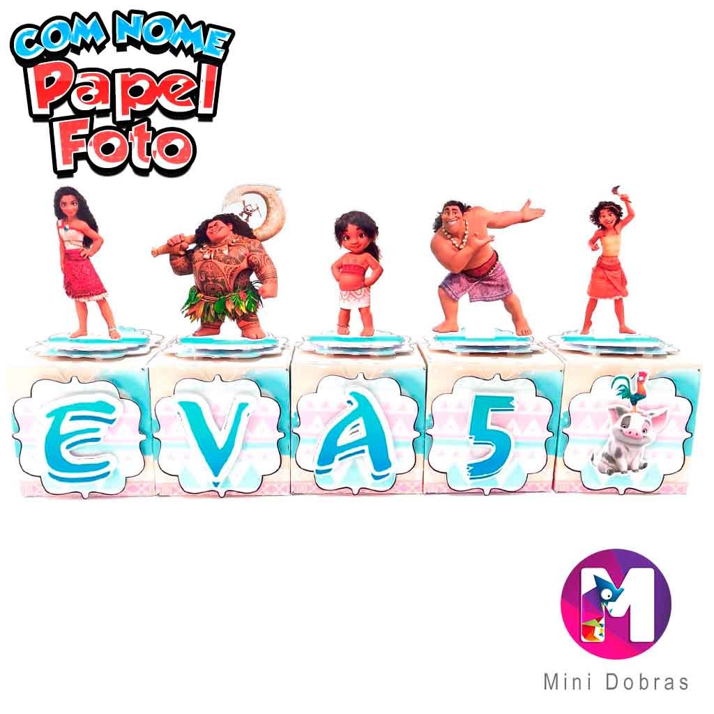 Caixa Cubo Pop Up Com LETRA Moana 2
