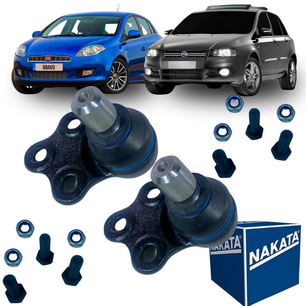 Par Pivô Bandeja Dianteira Bravo Stilo 2001 2017 1.8 16v em Oferta na Shopee