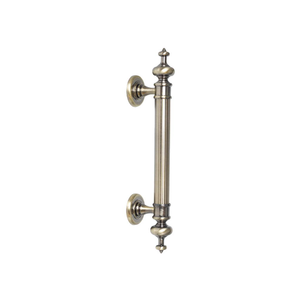 Puxador De Porta Pivotante Madeira Classico Colonial  150mm