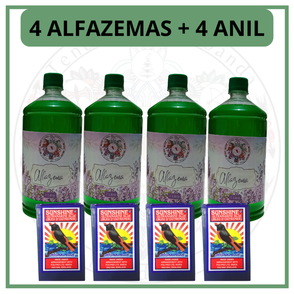 Kit 4 Alfazema 4 Anil em Pó Wagi Africano Original Limpeza Espiritual em Oferta na Shopee