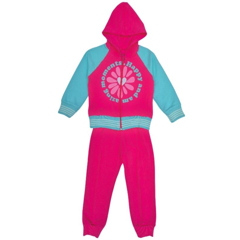 Conjunto de Moletom Infantil Feminino – Estampa Divertida e Tecido Flanelado