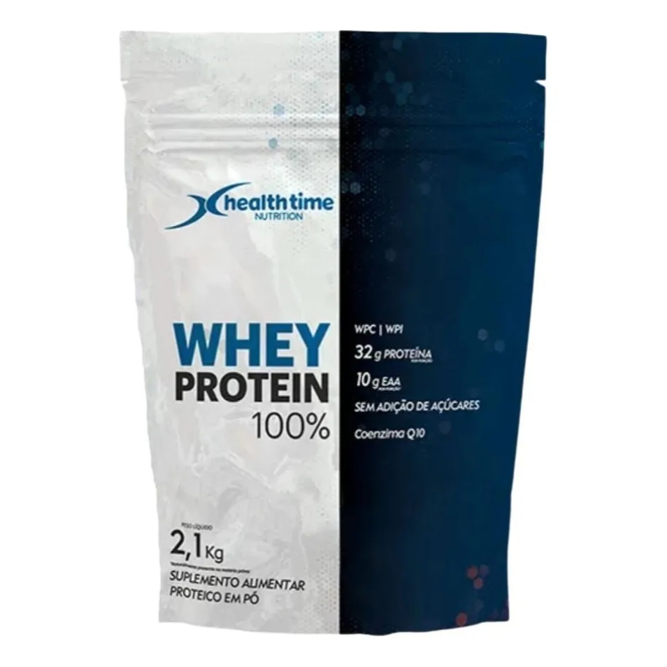 Whey Protein Health time 100% Isolado 2,1kg Zero Açúcar 32g Proteína em Oferta na Shopee