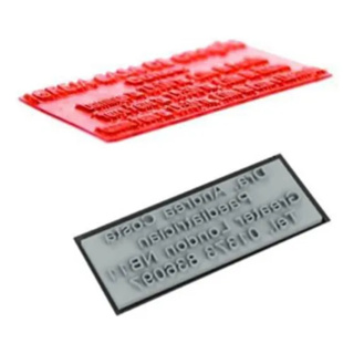 Borracha para Carimbo Personalizada com Gravação a Laser - CarinTec em Oferta na Shopee