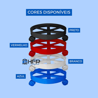 Suporte para botijão de Gás / vaso de planta com rodinha resistente em Oferta na Shopee