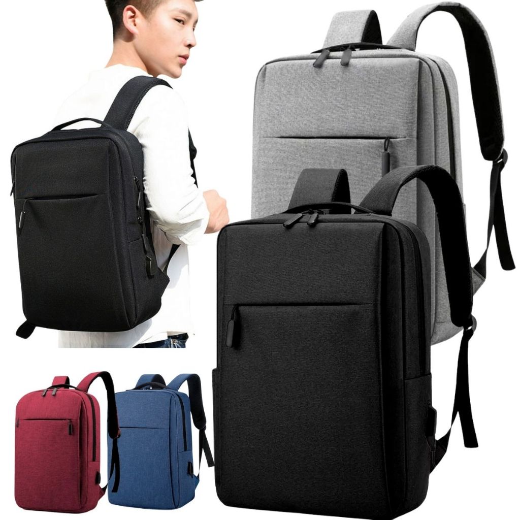 Mochila P/  Escritório Escola Faculdade Unissex Notebook Impermeável Espaçosa Saída USB Fone Ouvido