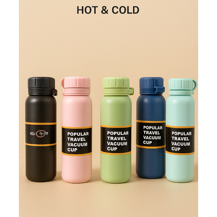 800ML Duplo Aço Inoxidável Esporte Garrafa Térmica Ao Ar Livre Escalada De Fitness De Isolamento em Oferta na Shopee