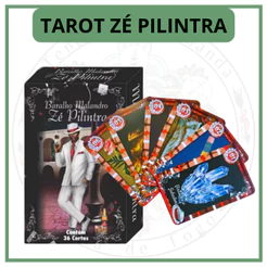 Baralho Tarot Malandro Zé Pilintra com Manual 36 Cartas