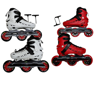 Patins Roller 3 Rodas Semi Profissional Rodas 100 Mm Suporta  125 Kg- várias cores em Oferta na Shopee