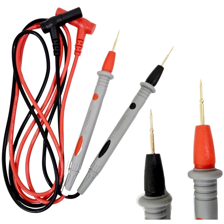 Ponta De Prova para Multimetro cabo multiteste Ponta Fina Agulha Teste Smd Profissional