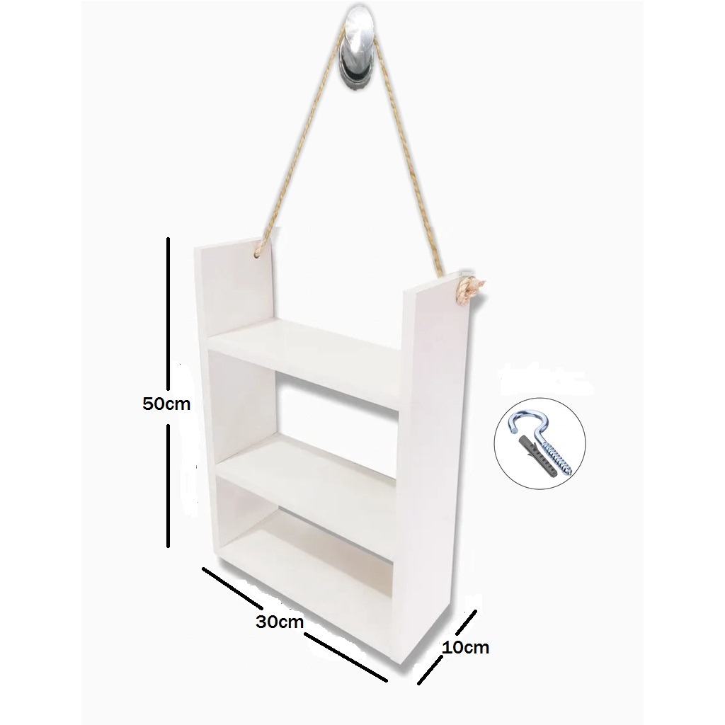 Nicho organizador com suporte divisórias prateleira 100%Mdf banheiro cozinha quarto sala c...