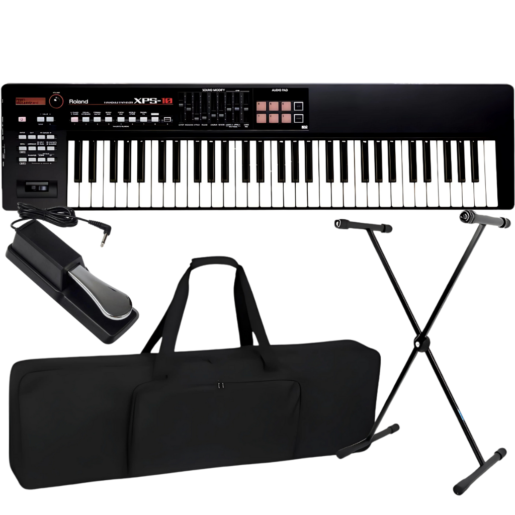 Kit Teclado Sintetizador Roland Xps10 61 Teclas + Capa Suporte Pedal - Hobbies & Collections