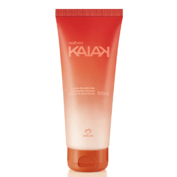 Creme Desodorante Natura Hidratante Corporal Refrescante para Banho Kaiak Feminino 100 ml
