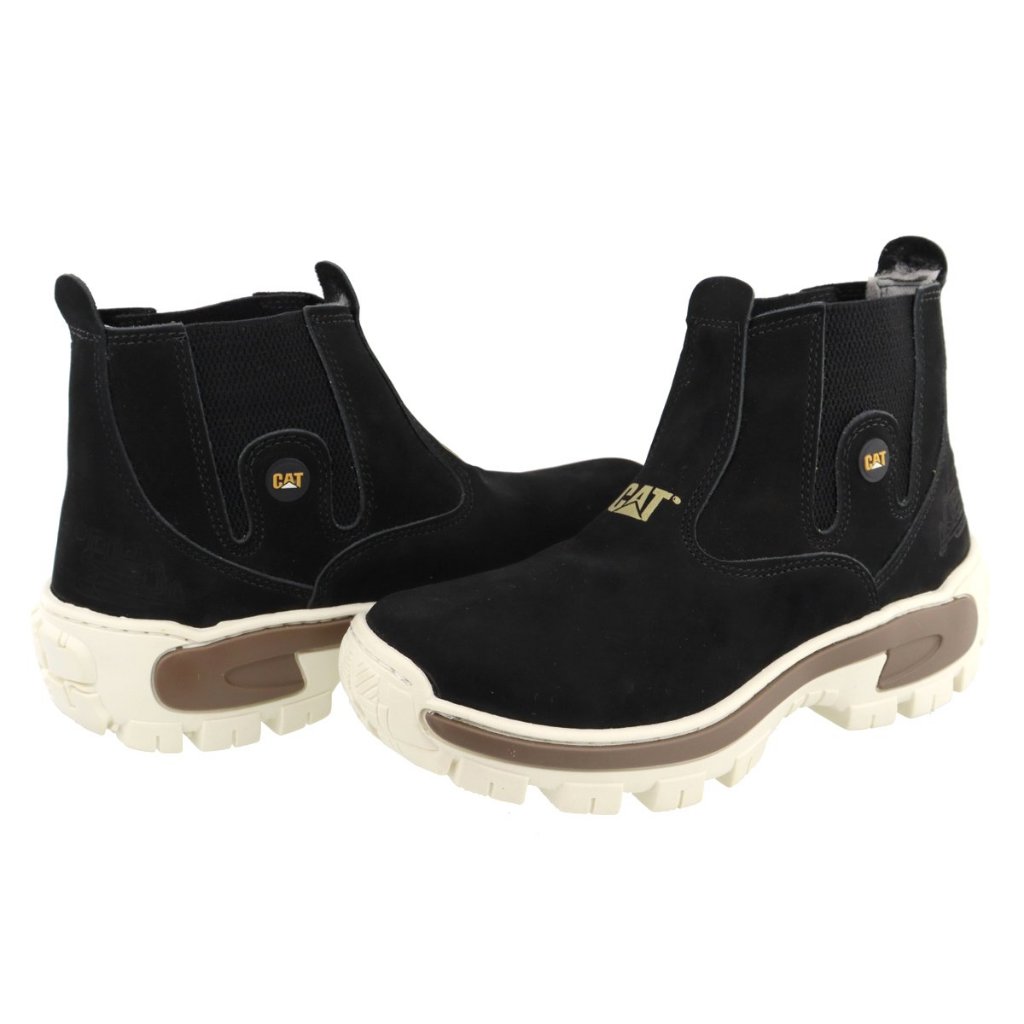 Bota Coturno Botina Cat Adivendro Couro Legitimo  Preto10 em Oferta na Shopee
