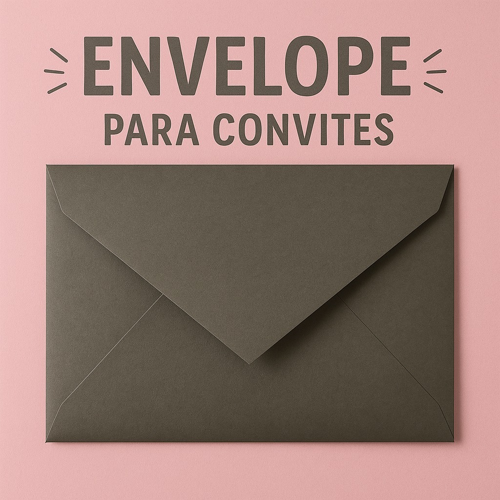 Envelope Verde Oliva para Convite 21,5x16cm | Papel 180g Luxo - Bellagi Convites