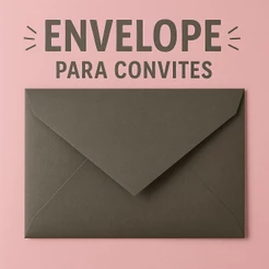 Envelope Verde Oliva para Convite 21,5x16cm | Papel 180g Luxo - Bellagi Convites