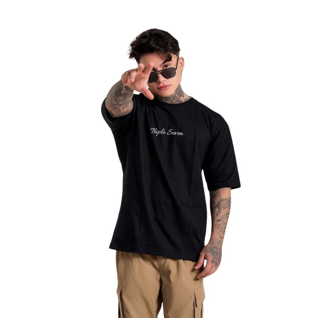 CAMISETA GEEK Oversized Triple Seven Estilosa Streetwear Confortável TREND ENVIO IMEDIATO