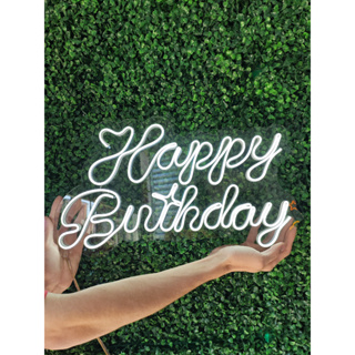 Painel de LED Neon Acrílico 3mm "Happy Birthday" - 50x29cm em Oferta na Shopee