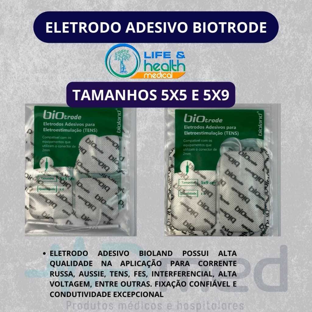 Eletrodo Adesivo Tens Eletroestimulação 4un BIOLAND Biotrode