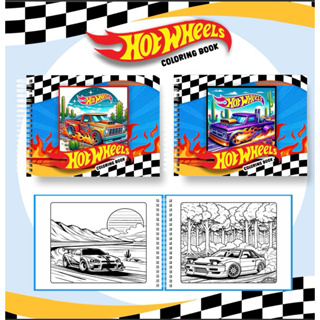 livro de colorir Hotwheels 50paginas/tamanho a5/150g+ACETATO em Oferta na Shopee