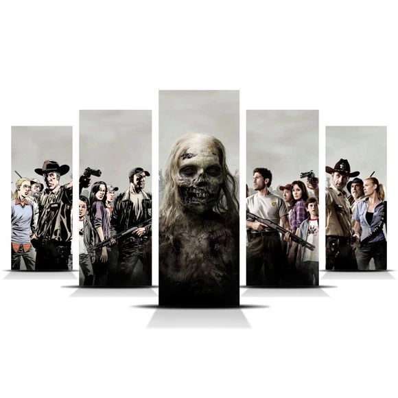 Quadro Decorativo The Walking Dead Zumbis Apocalipse Sobrevivência Rick Grimes Negan Drama Horror