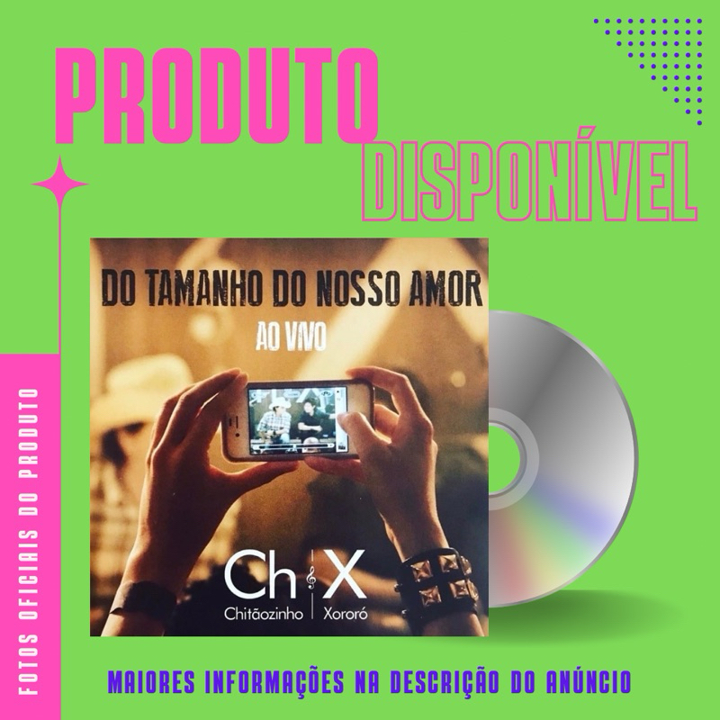 CD CHITÃOZINHO E XORORÓ - DO TAMANHO DO NOSSO AMOR AO VIVO (Part. Especial: Fernando e Sorocaba)