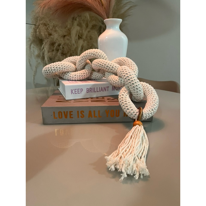 Colar de mesa crochê decoração casa moderna CRU