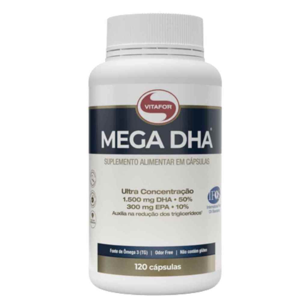 MEGA DHA EPA 300mg DHA 1500mg 120 CAP VITAFOR SELO IFOS