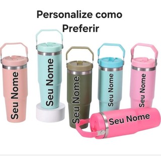 Garrafa Térmica Personalizada Alça Bico 900 ml Tumbler