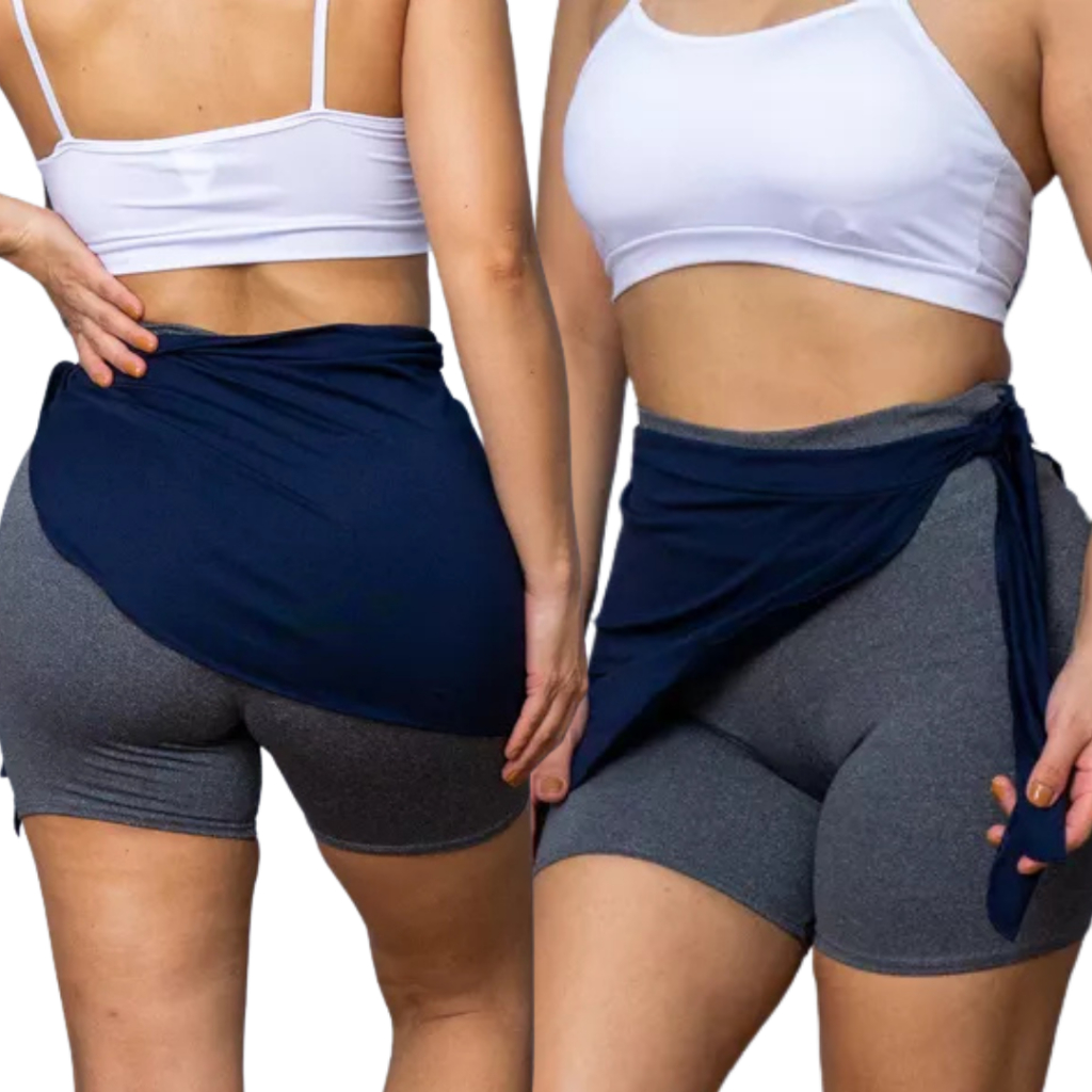 Kit 2 Tapa Bumbum Estilo Saia Roupa Fitness Suplex Academia Yoga