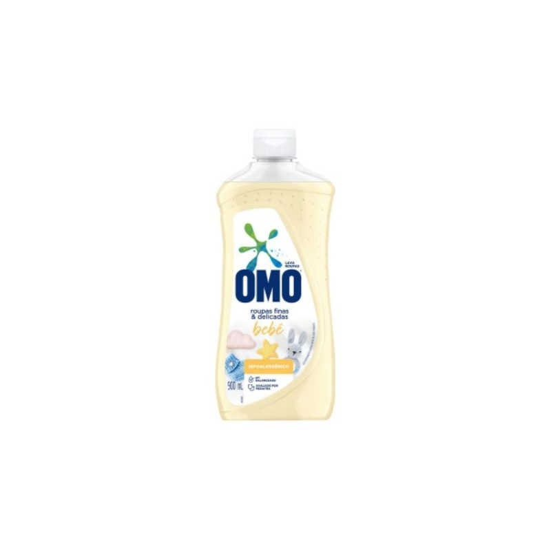Lava Roupa Líquido Omo Roupas Finas & Delicadas Bebê Hipoalergênico 900ml
