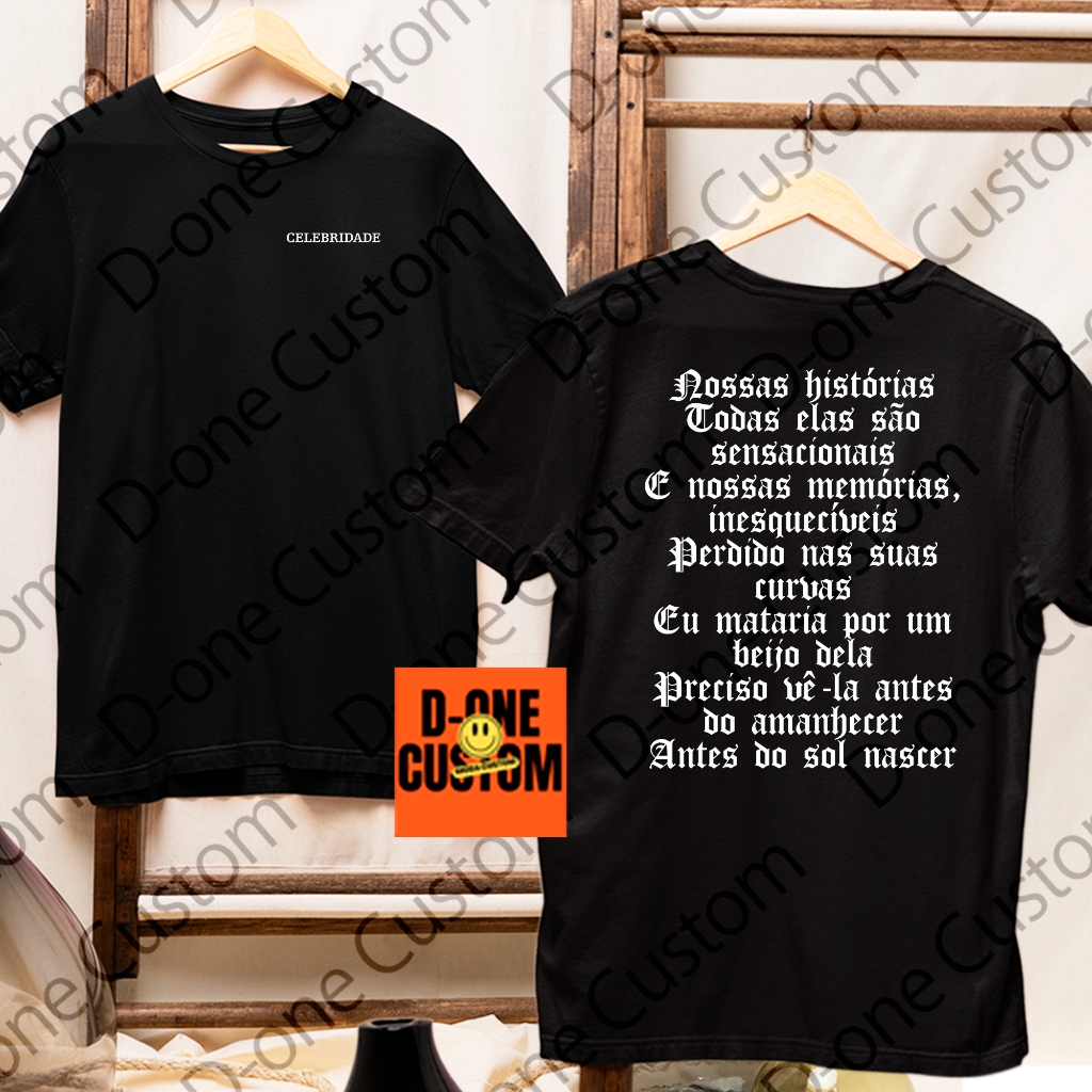 Camisa Camiseta Orochi Celebridade Nossas Historias Todas Elas são Sensacionais Rap Trap Cria Show em Oferta na Shopee