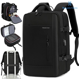 ROMANTIC CROWN Mochila Viagem Executiva Expansível 45L Masculina e Feminina Reforçada para Notebook em Oferta na Shopee