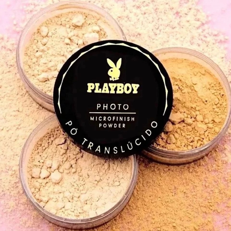 Pó Translúcido Pro Playboy Photo Microfinish Powder 16g Prova D água Fino Finalizador em Oferta na Shopee