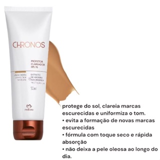 Protetor solar Natura Chronos com cor, protetor solar fotoequilibrio,protetor solar infantil