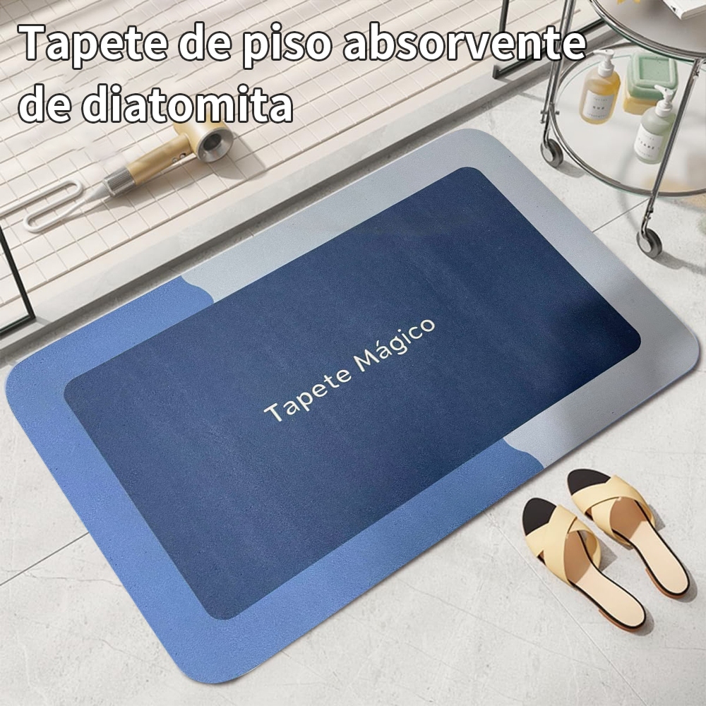 Kit Tapete para Banheiro de Secagem Rápida e Super Absorvente Ideal para Chuveiro Cozinha ...