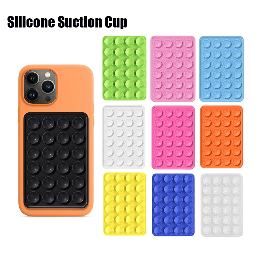 Capa de silicone multifuncional com ventosa dupla face Capa universal para celular Suporte antiderrapante para celular em Oferta na Shopee
