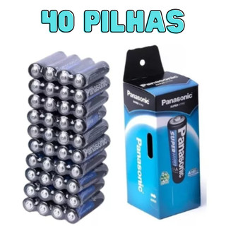 Pilha Palito AAA  Panasonic palito 3A 1,5v-1,5ah -Caixa Com 40 Unidades