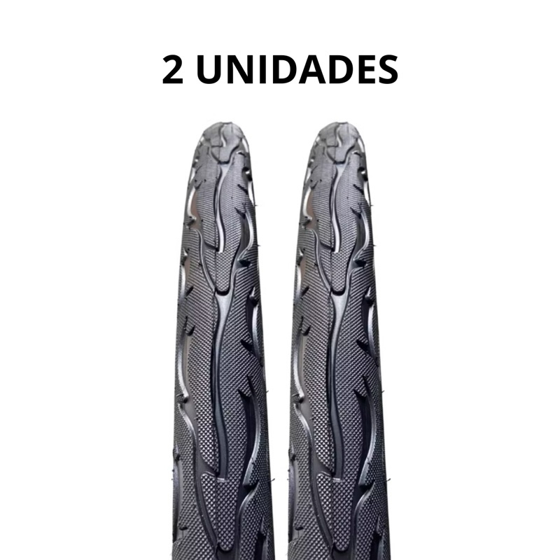 Par Pneu Bicicleta MTB Flame Aro 29 X 2.125 Super Power Balão Slick Alta Performance