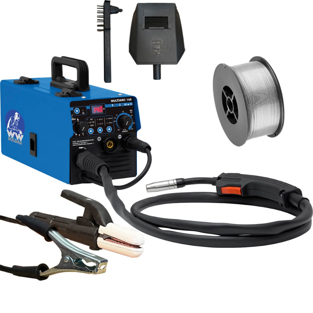 Maquina Inversora De Solda Multiprocesso Mig Sem Gás, Tig E Eletrodo Multiarc 148 220V WWSoldas em Oferta na Shopee