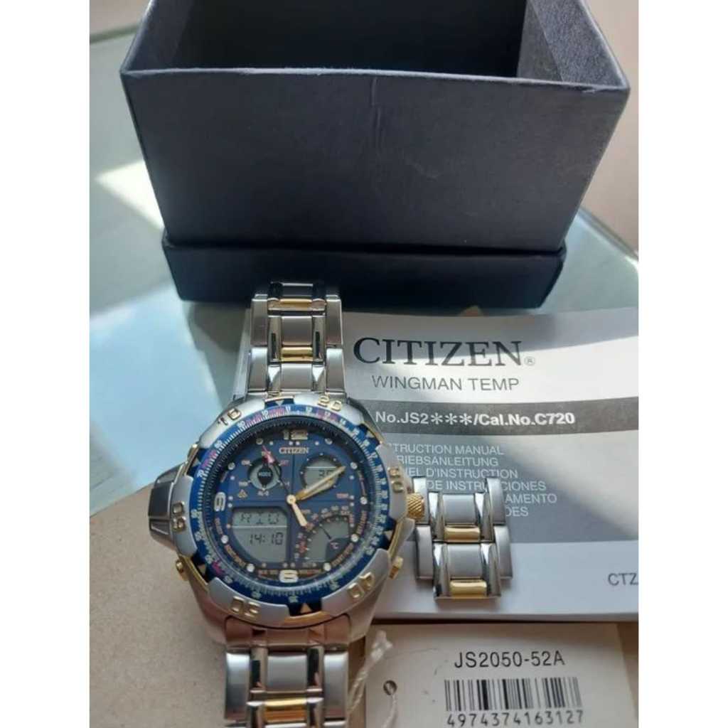 relógio citizen wingman c720 temp js2050-52a