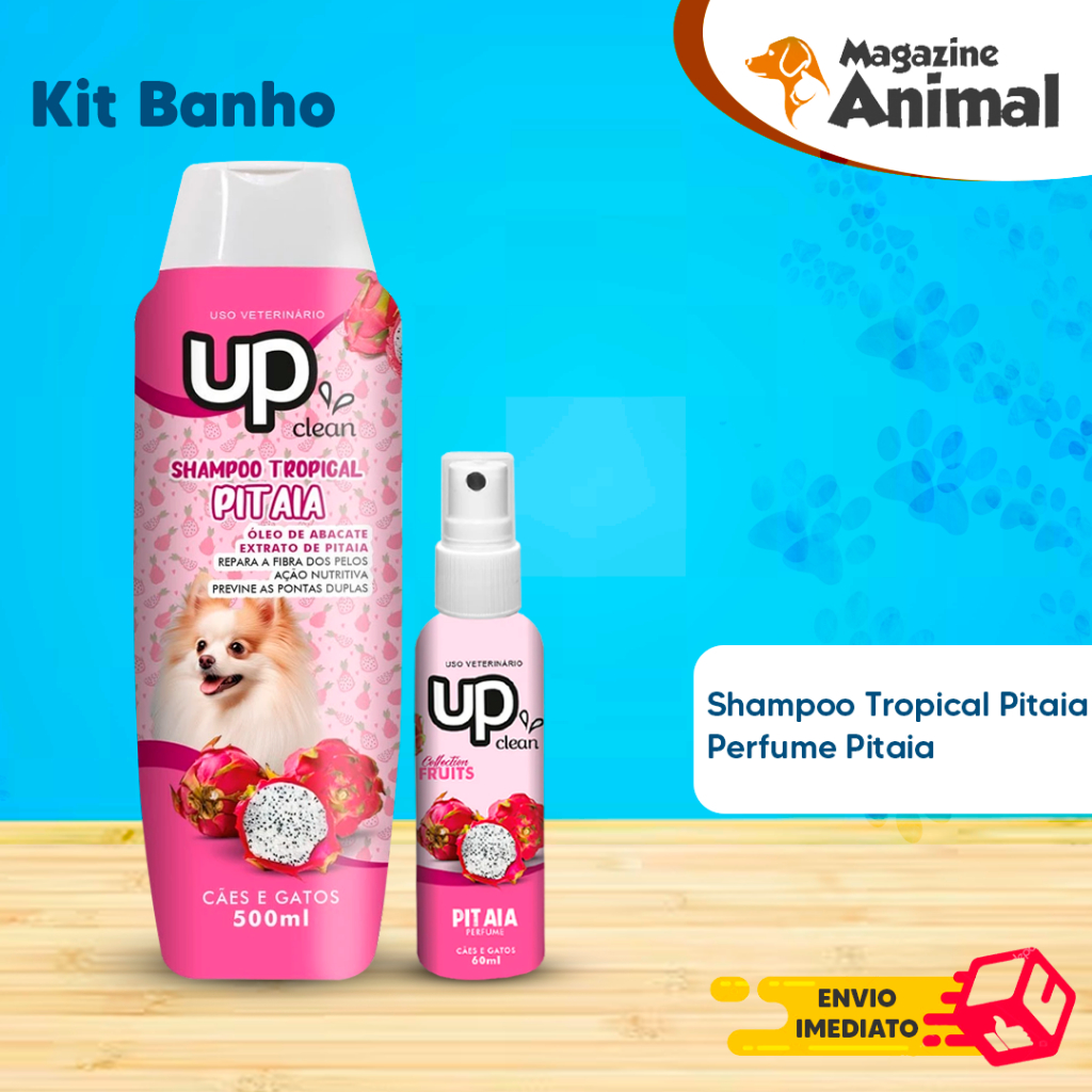 kit  Shampoo para cachorro pet PITAIA 500ml + Perfume para Cachorro PITAIA 60mL