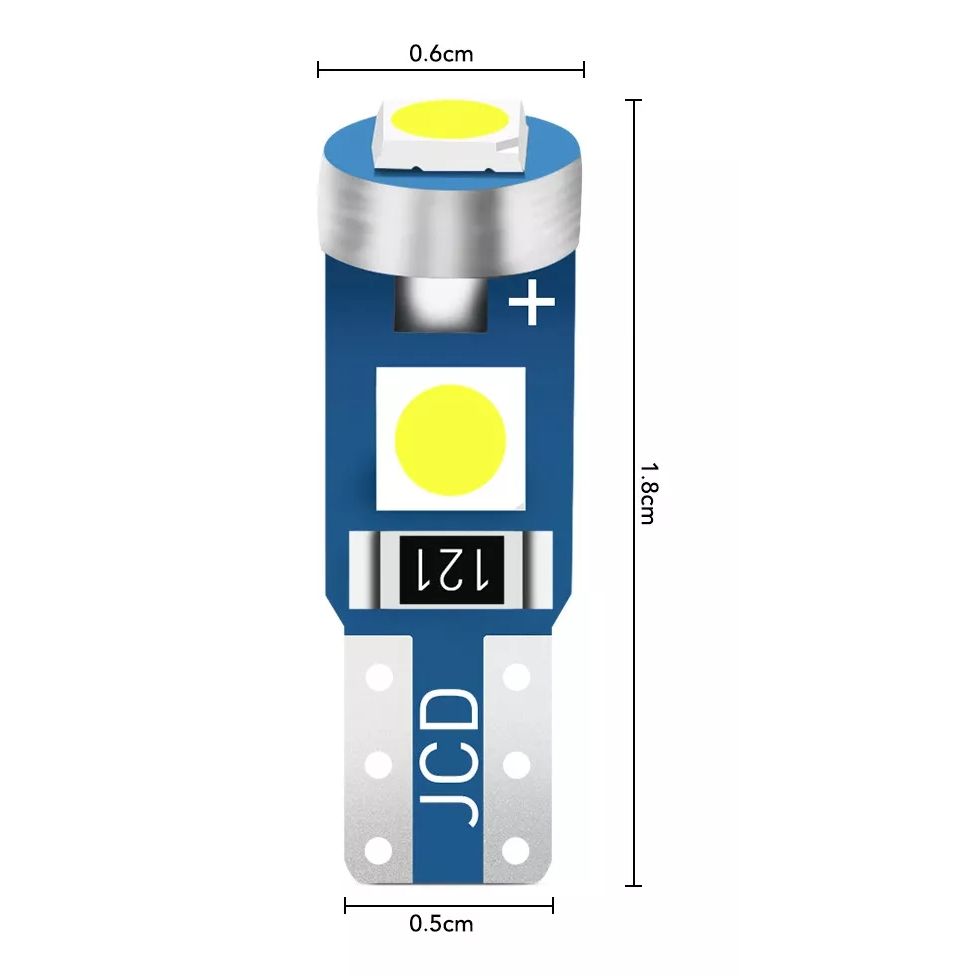 LAMPADA LED CAMBIO T5 HONDA CIVIC G9 CAMBIO AUTOMATICO SUPER BRANCO — imagem 2 de 2