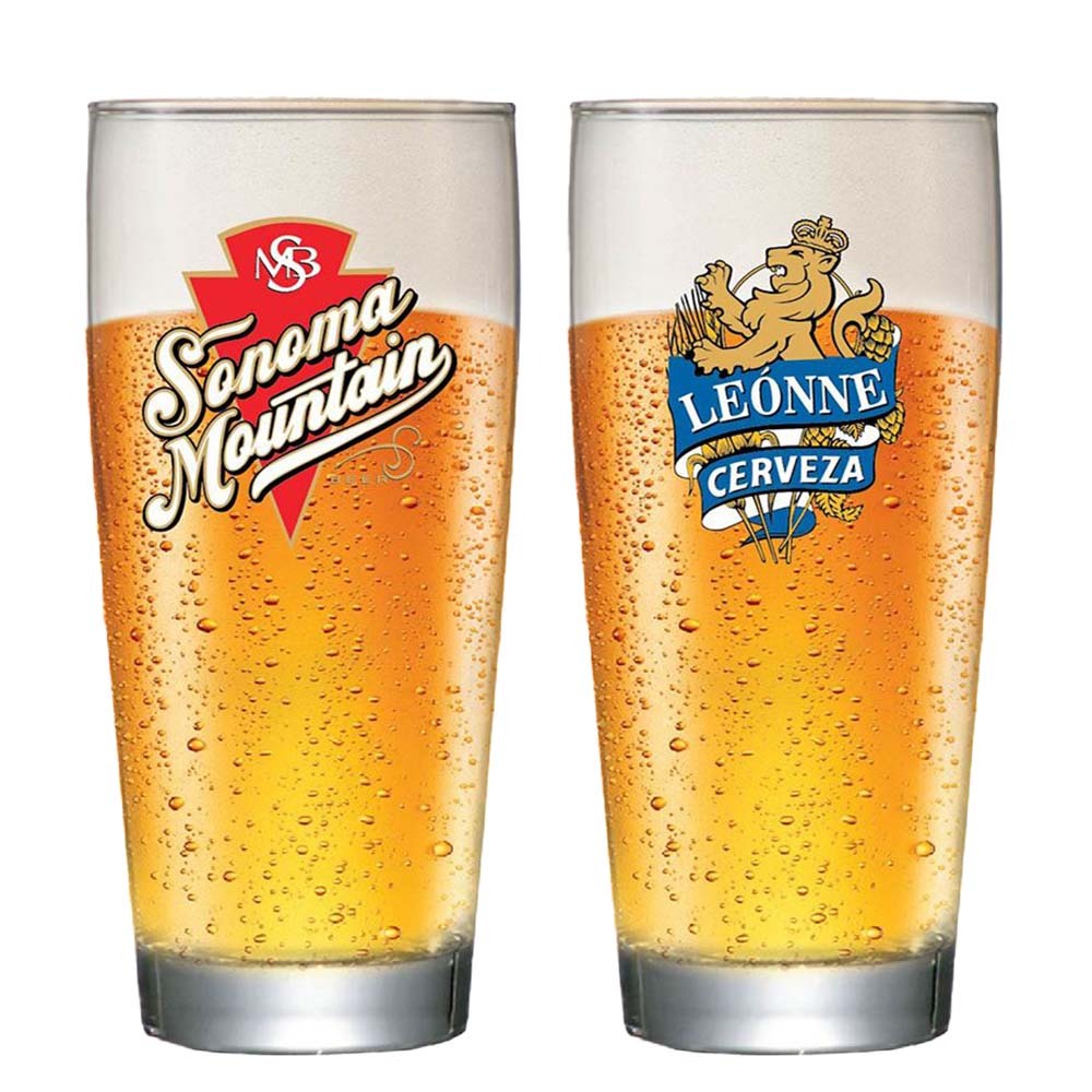 Copo de Vidro Prime M com Frases para Cerveja 2pcs, 320ml - Ruvolo