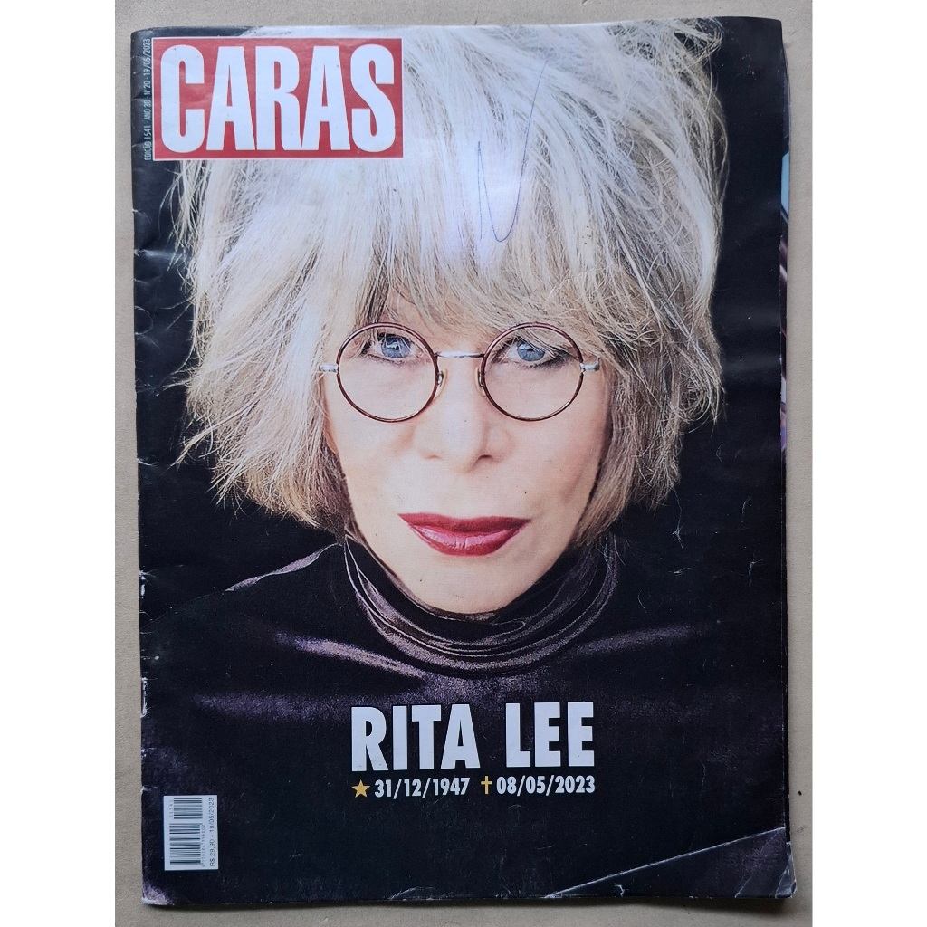 REVISTA CARAS RITA LEE IRREVERENTE E SUBVERSIVA SEU NOME É RITA LEE 2023