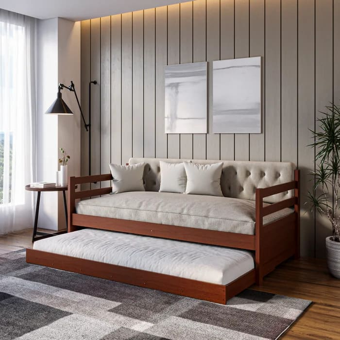 Sofá Cama Bicama Solteiro Lux em Oferta na Shopee