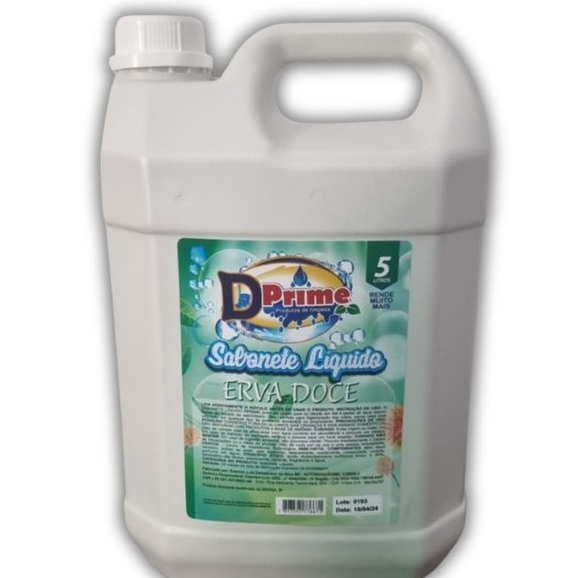 SABONETE LIQUIDO 5 LITROS (ERVA DOCE) em Oferta na Shopee