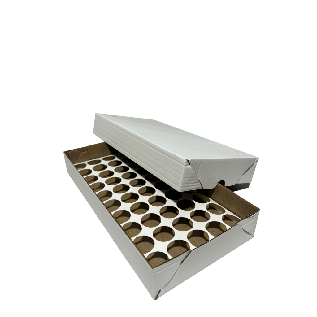 CAIXA 50 DOCES COM BERÇO 35X17,5X5 CM BRANCO - 10 UNIDADES em Oferta na Shopee